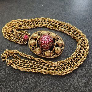 Vintage Celebrity NY Moroccan Mosaic Motif Pendant